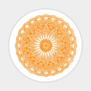 Mandala (orange) Magnet